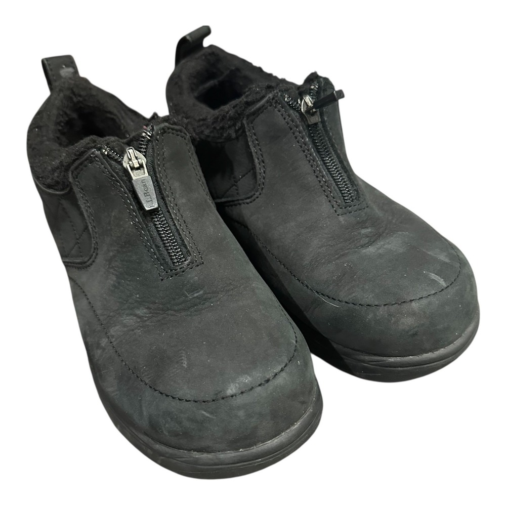 LL Bean Bethel Tek 2.5 Womens Size 6.5 M Waterproof Mocs‎ Insulated Black 302562